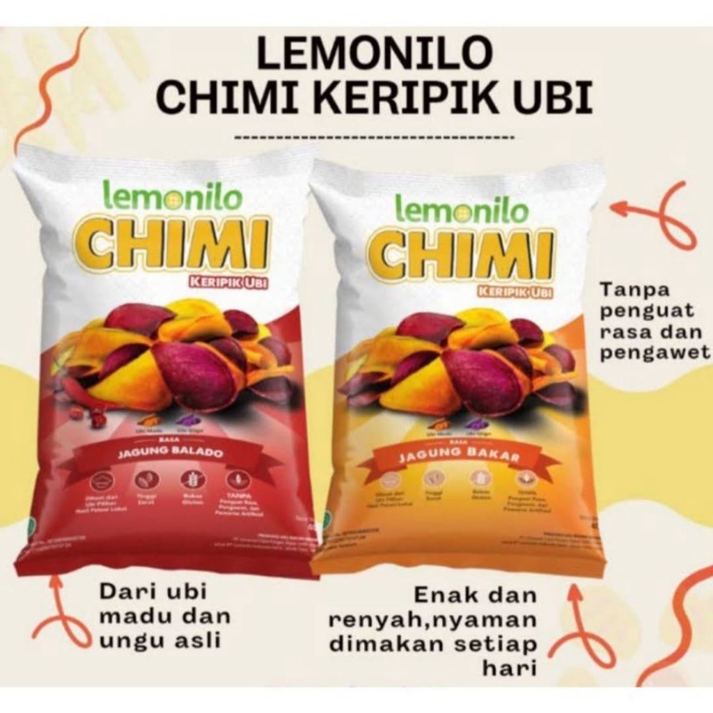 Lemonilo Chimi Keripik Ubi | 10 Bks @ 12.5 Gr