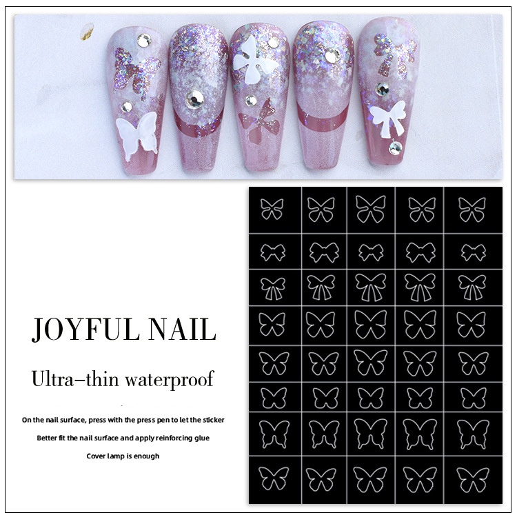1Pcs Plat Stempel Kuku Stiker Desain Daun Bunga Kupu-Kupu Geometri Untuk Manicure Nail Art Diy