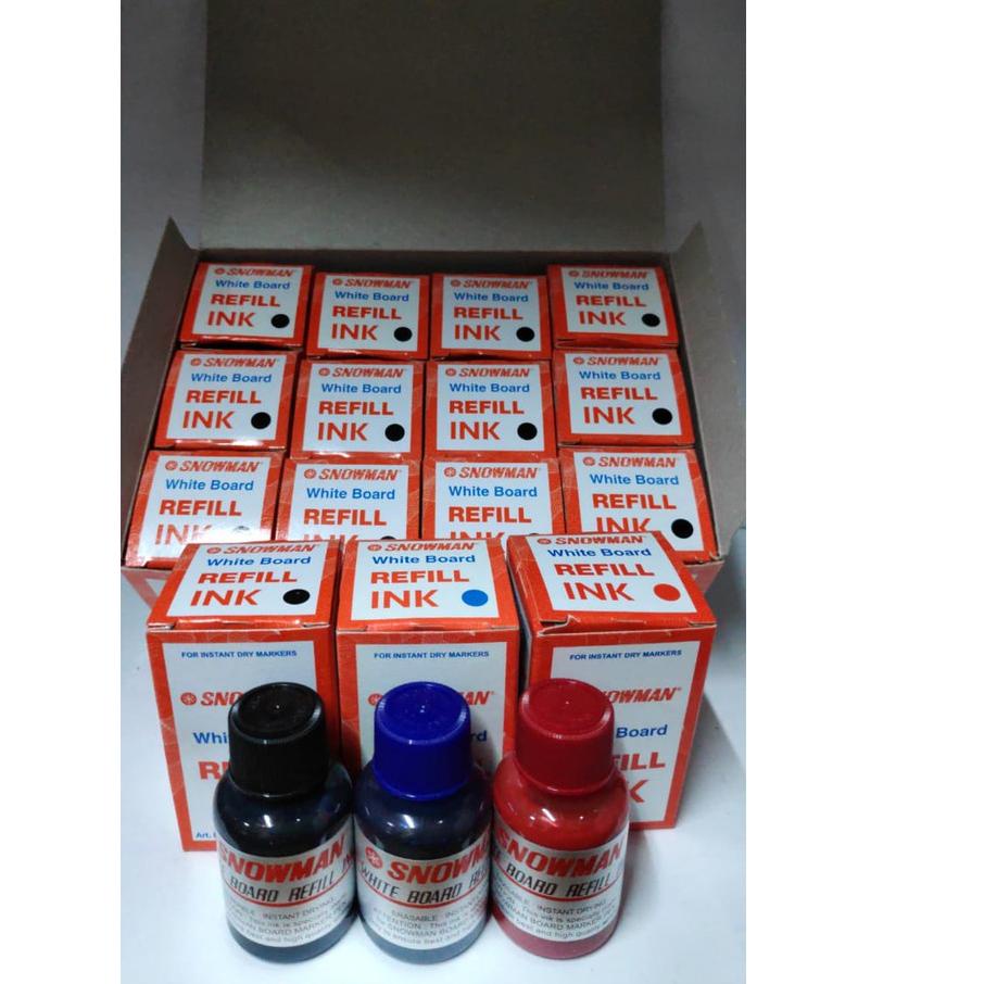 

12.12 [12 pcs] REFILL/ ISI ULANG TINTA WHITEBOARD SNOWMAN 