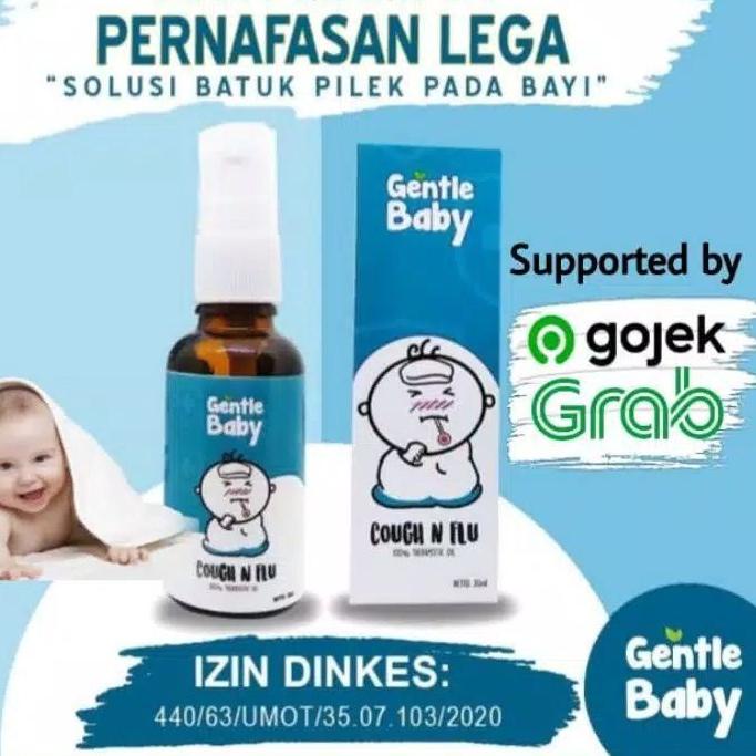 Original Gentle Baby Cough and Flu - Obat Batuk Anak bayi - Obat Pilek Anak Bayi - Obat Flu Anak Bay