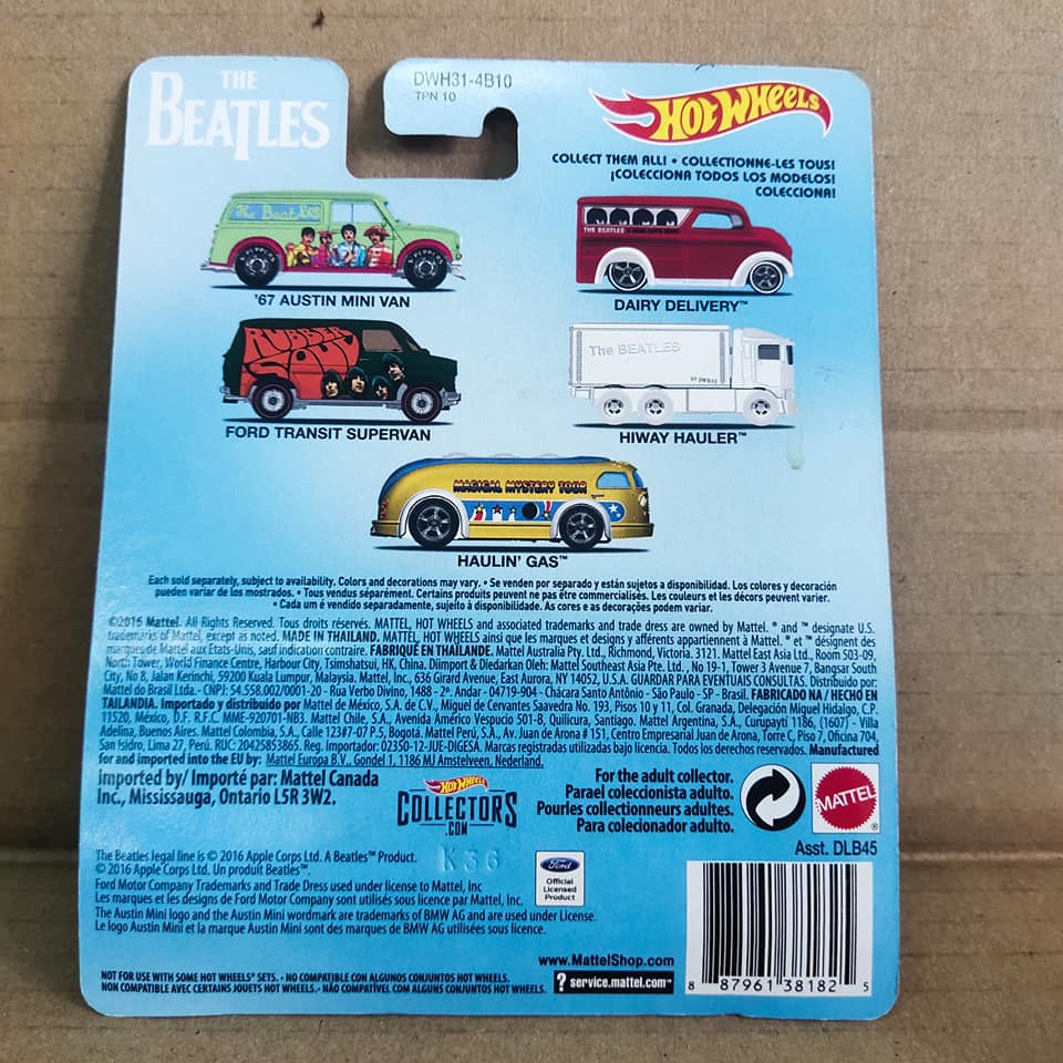 Hotwheels The Beatles 67 Austin Mini Van