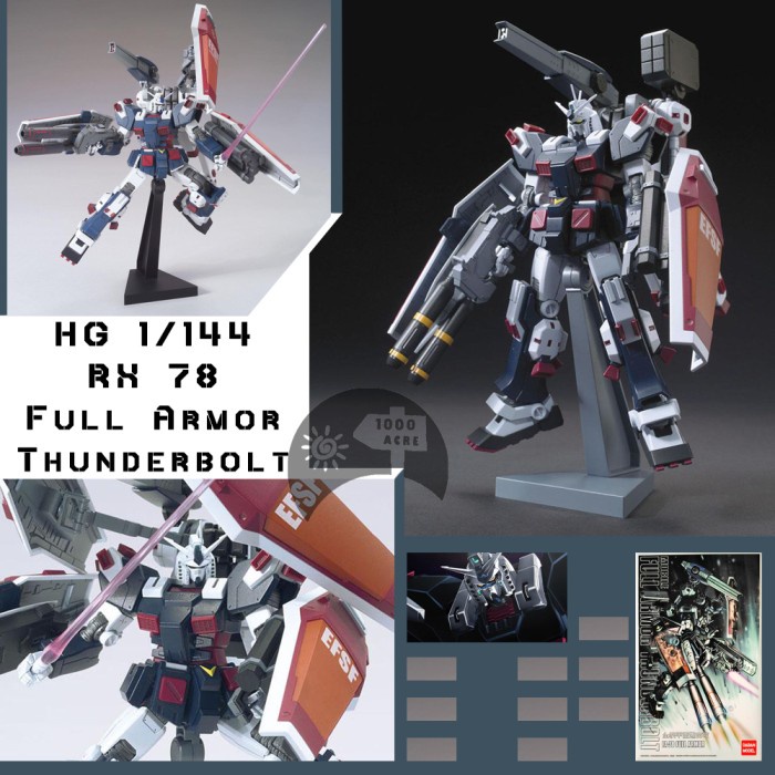 HG Daban 1:144 Full Armor RX 78 Thunderbolt ( FA Thunderbolt )