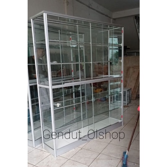 (Khusus Wilayah Kota Palembang) Lemari Etalase Ukuran.180cm Jumbo (Lemari serbaguna) Lemari Etalase 