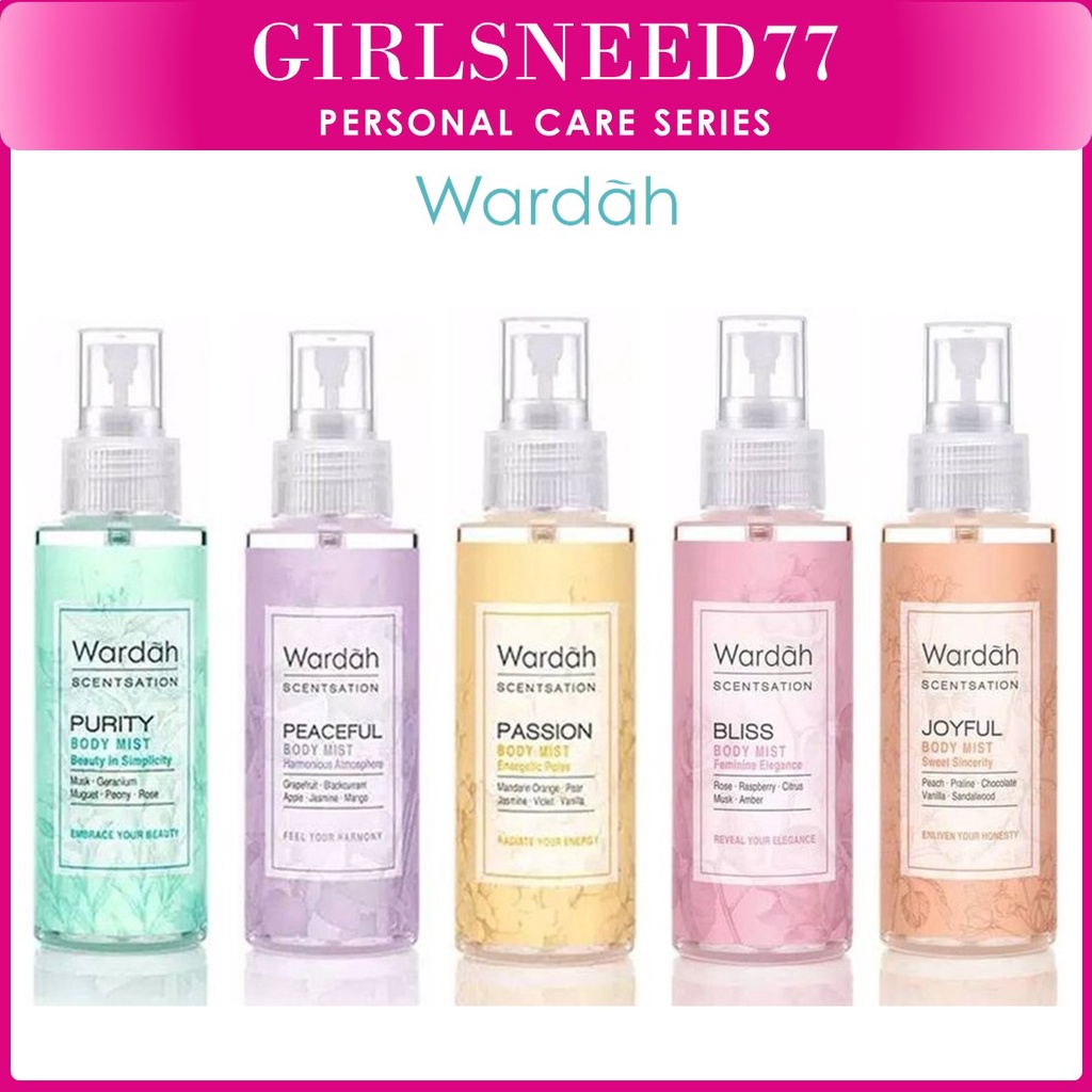 Wardah Scentsation Body Mist 100 ml - Parfum Wanita - Girlsneed77 Medan Beauty Care Cosmetics COD Skincare Kosmetik