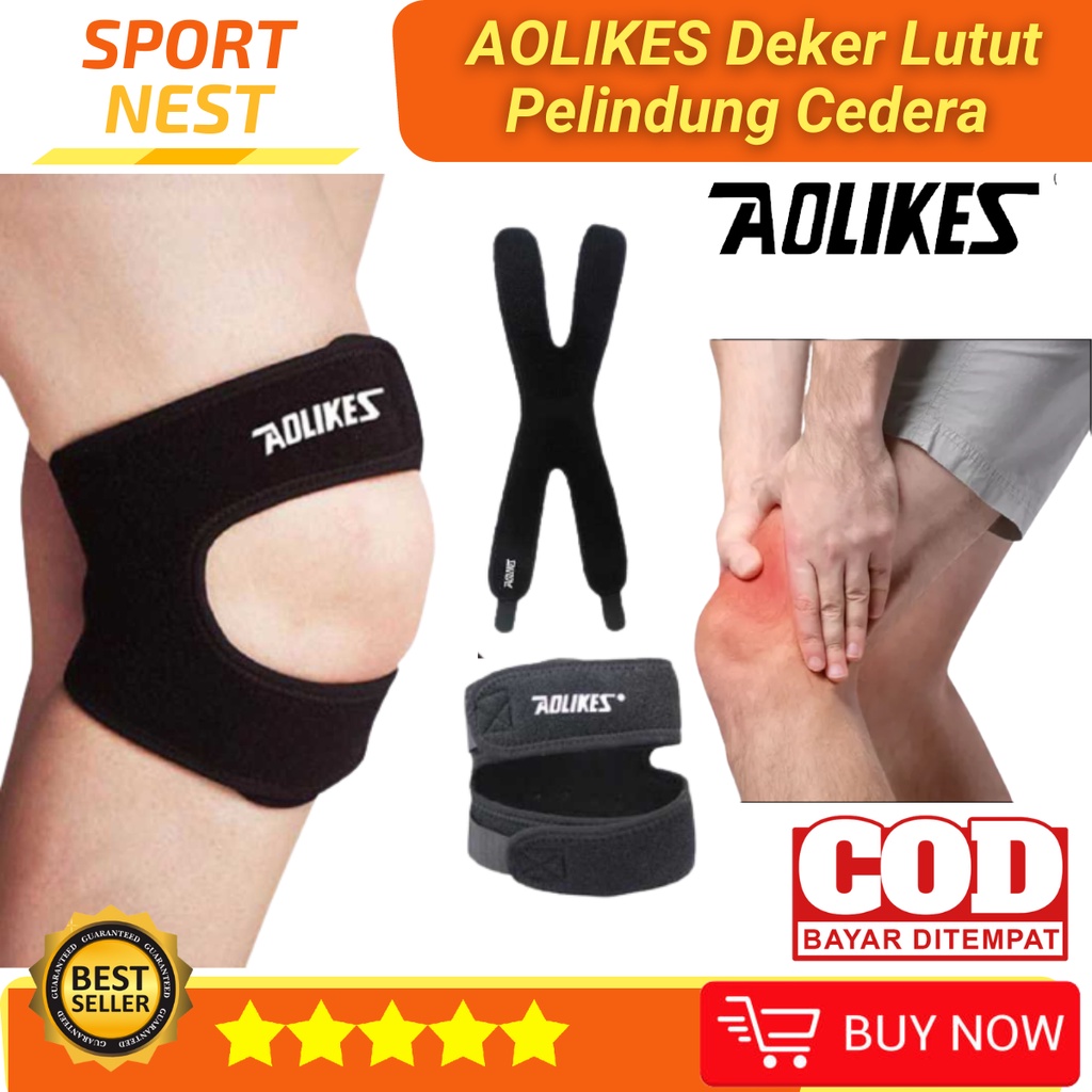 AOLIKES Deker Lutut Pelindung Lutut Olahraga Outdoor Kesehatan Decker Dekker Untuk Melindungi Kaki