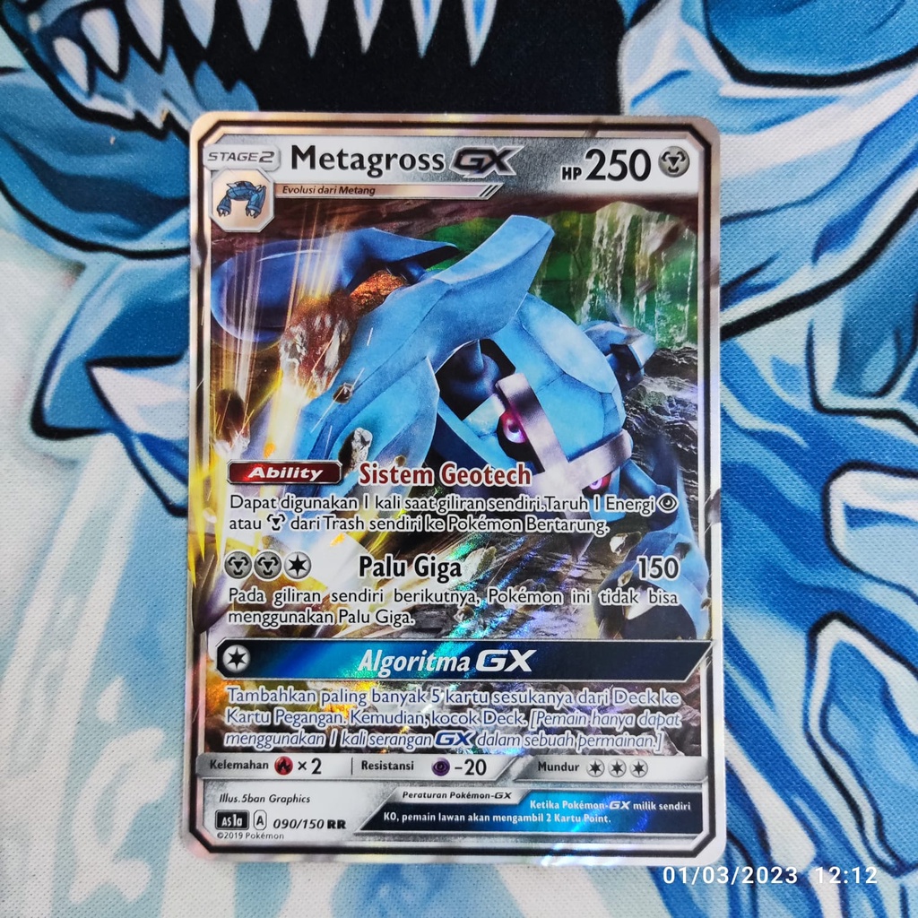 pokemon Indonesia metagross gx 090/150 RR original