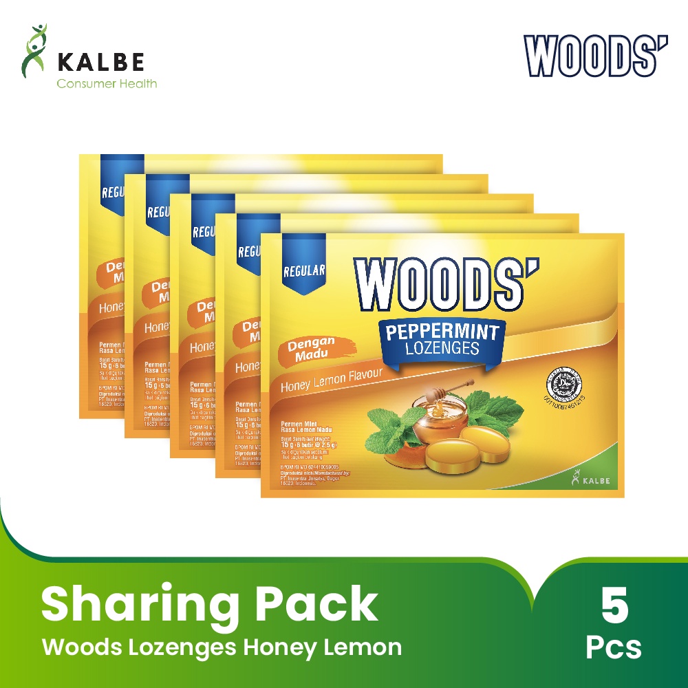 Sharing Pack Woods Lozenges 5 Pack @ 15gr