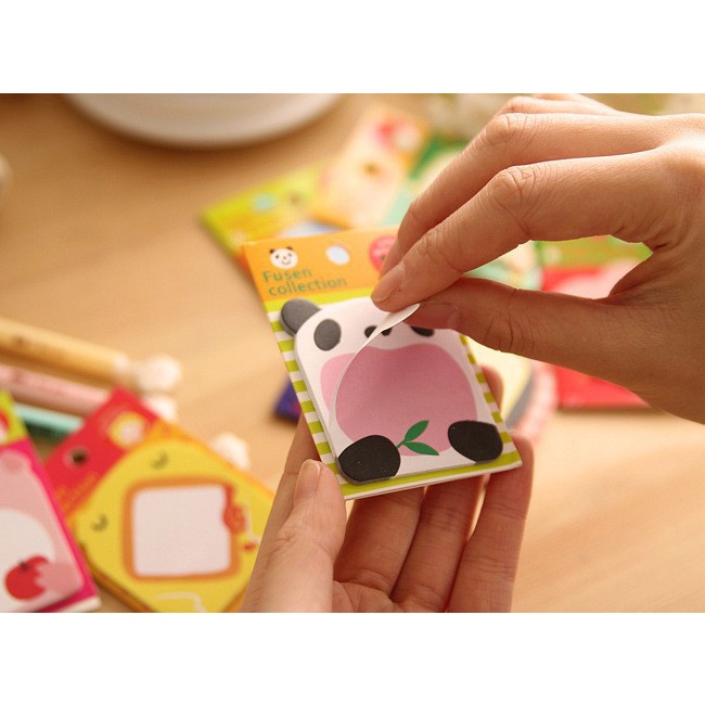 T&amp;Y Sticky Notes Motif Hewan Tempelan Kertas Catatan Memo Note Karakter Animal Mini Book Karakter Binatang Lucu