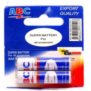 (2 Pcs / 1 Pasang ) Batrai ABC AAA Remote Tv Dll