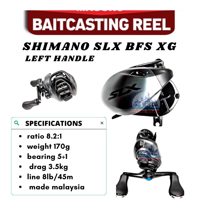 REEL SHIMANO SLX BFS XG LEFT HANDLE PANCING MANCING MANIA