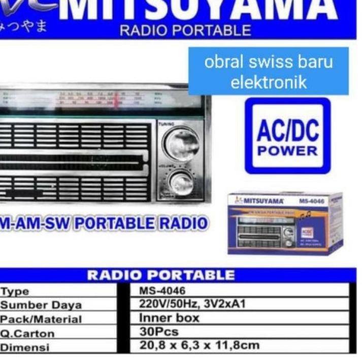 ✸ RADIO PORTABLE - RADIO MITSYUYAMA JADUL-RADIO MODEL JADUL ♠