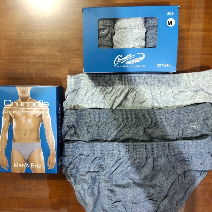 Terlaris CD / Sempak / boxer cowok CELANA DALAM PRIA CROCODILE MYSTY 1PACK ISI 3 ART 240 - Mixed, S