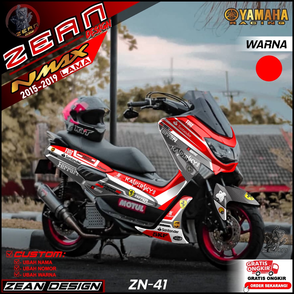 (COD) Decal Sticker Yamaha Nmax 155 Old Fullbody - Dekal Stiker Maxi NMAX Lama Tahun 2015 2016 2017 