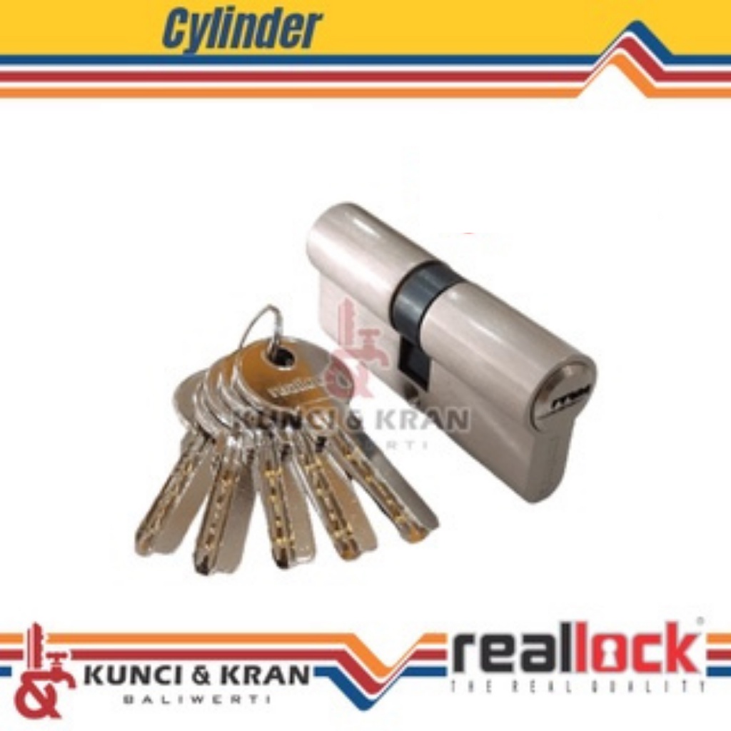 SILINDER KUNCI REALLOCK DC 65 SN DOUBLE CYLINDER KUNCI PINTU RUMAH SILINDER KUNCI MURAH BERKUALITAS