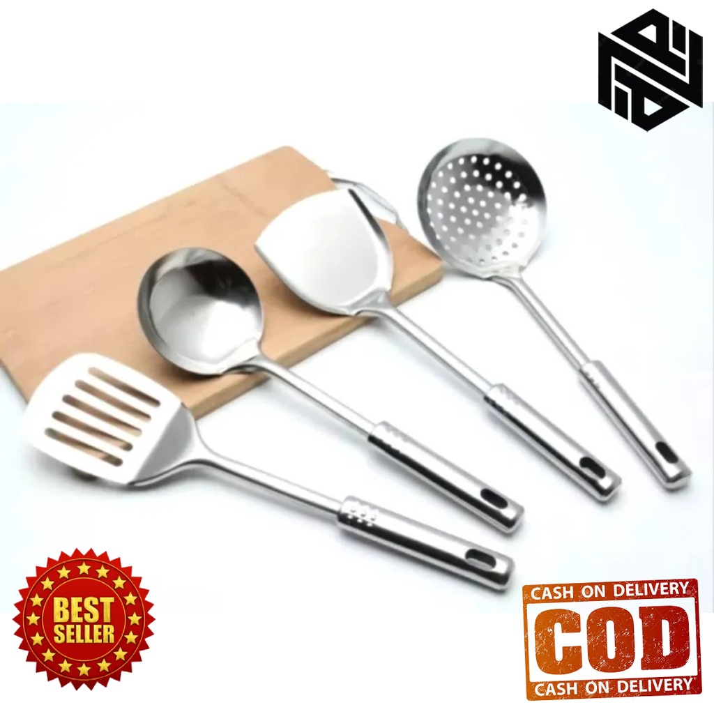 PERALATAN Masak (KITCHEN TOOLS SET) / Spatula Set Stainless/KITCHEN WARE