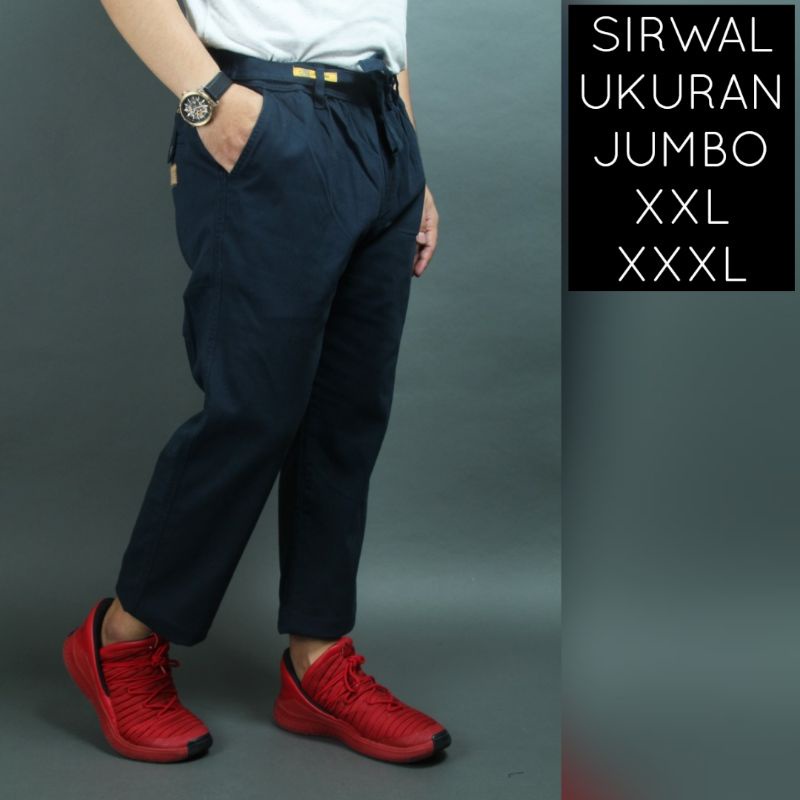 Sirwal Jumbo Al Amwa - Celana Sirwal Jumbo Al Amwa Bahan Kanvas - Sirwal Bigsize