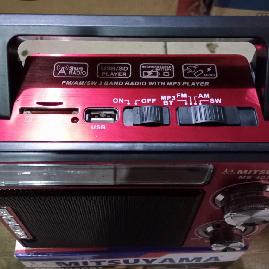 Speaker Bluetooth Radio FM USB senter Mitsuyama Ms- 4020BT Classic