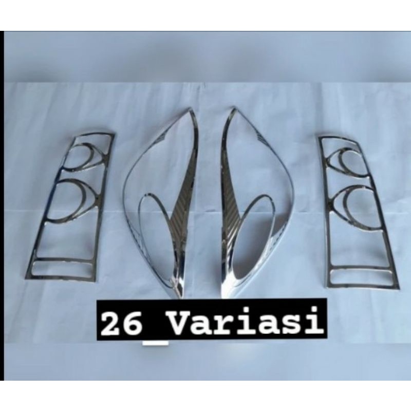 Avanza Xenia New 2008-2011 List Garnis Lis Lampu Depan Belakang Chrome
