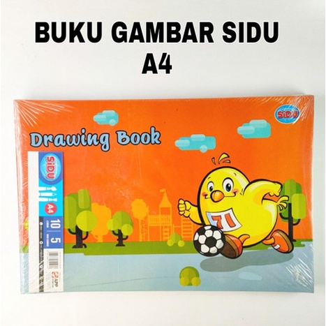 (2 Pak / 10 Pcs / 1/2 Kodi) Buku Gambar Sidu A4 10 Lembar