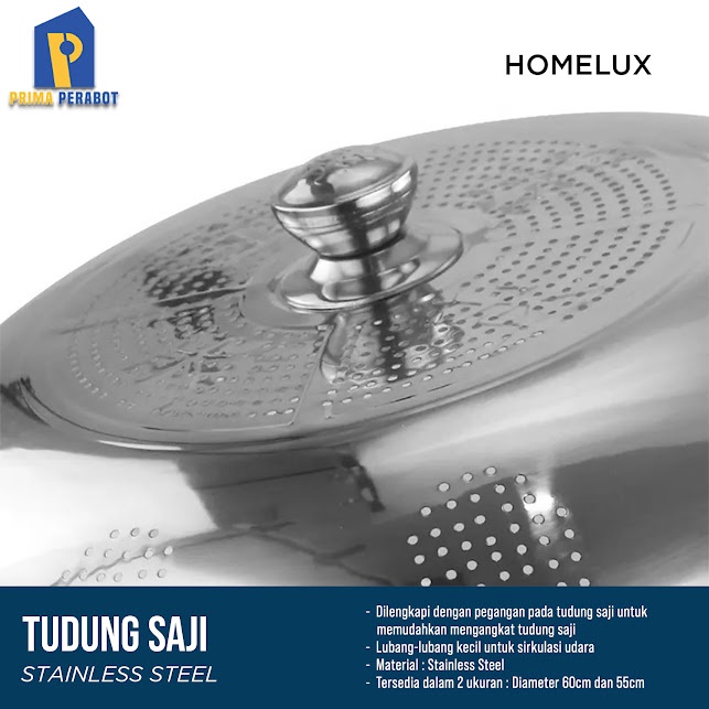 Tudung Saji Tutup Sayur Stainless Homelux 60Cm