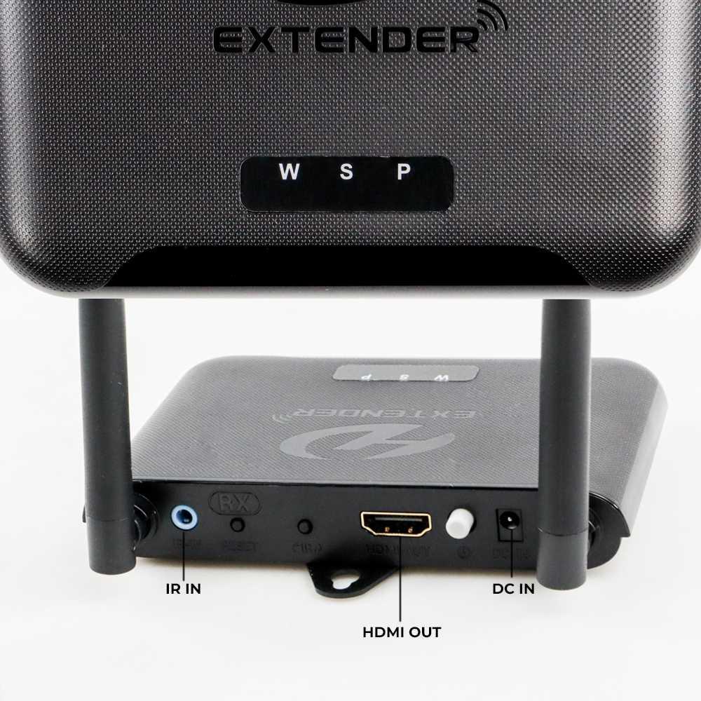 AV Sender Wireless Transmitter Receiver 2.4GHz 150M - BIN-850 - Black