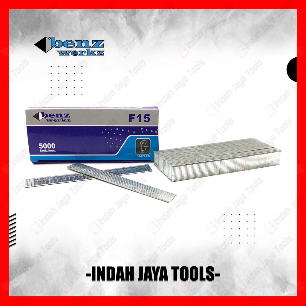 

BENZ Isi Paku Tembak F15 - Refill Air Nailer Bit Staples Finish Nail