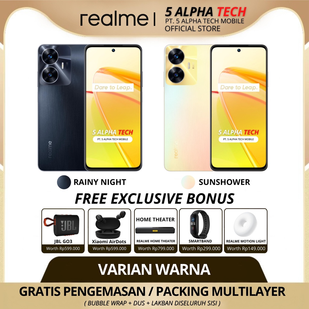 REALME C55 NFC 8/256GB 6/128GB GARANSI RESMI REALME