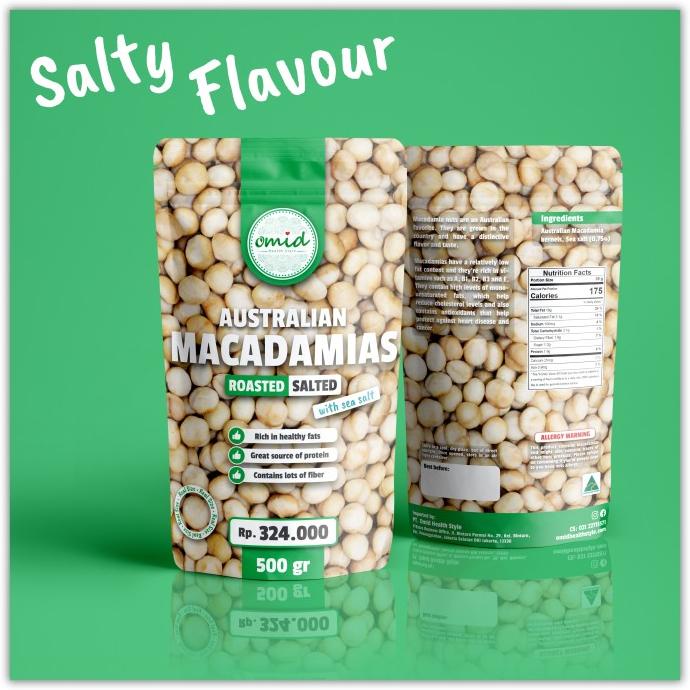 

Roasted Salted Macadamia Nuts (Kacang Macadamia Panggang Asin) 500gr
