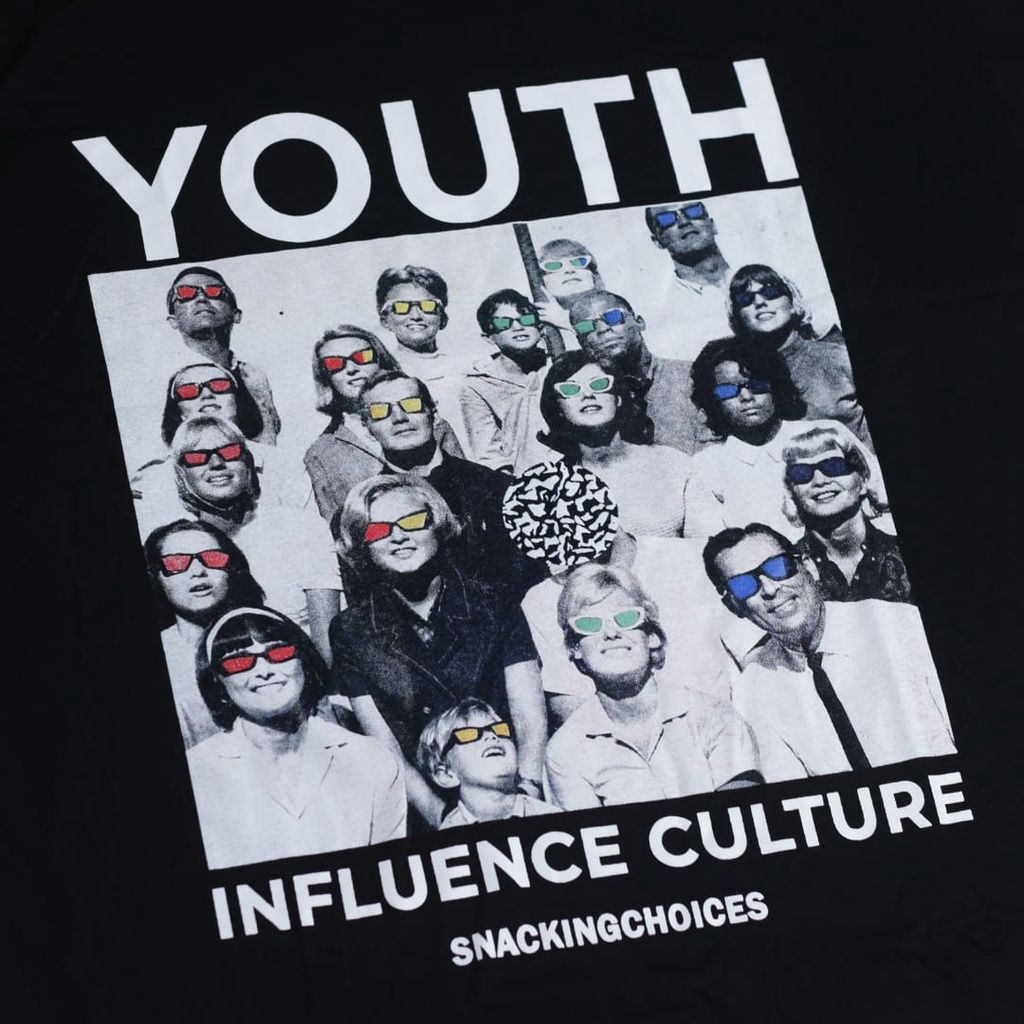 T-shirt | Oversize | Gather | Black | Snackingchoices