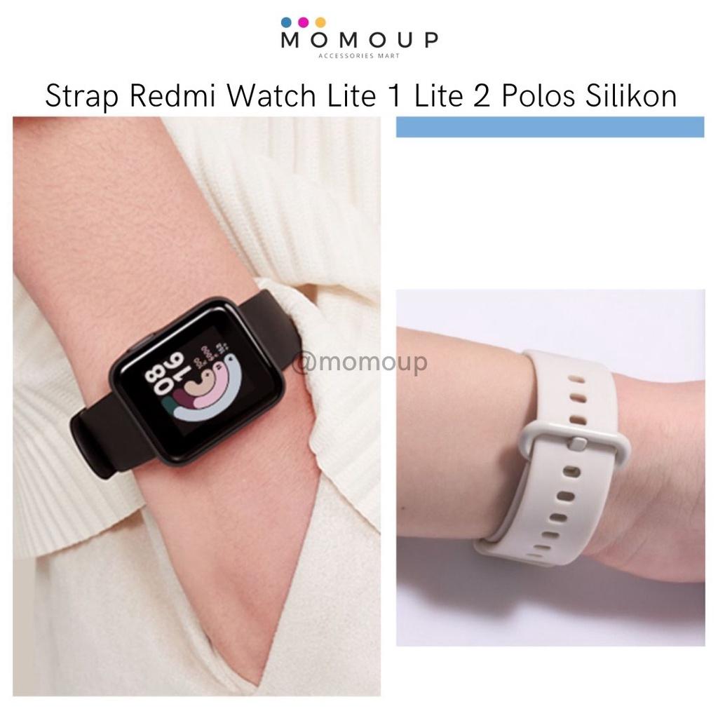 Strap Redmi Watch Lite 1 Mi Watch Lite 2 Silikon Tali Pengganti Mi Watch 2 Lite Mi Watch Lite 1 Bahan Silikon Polos Warna