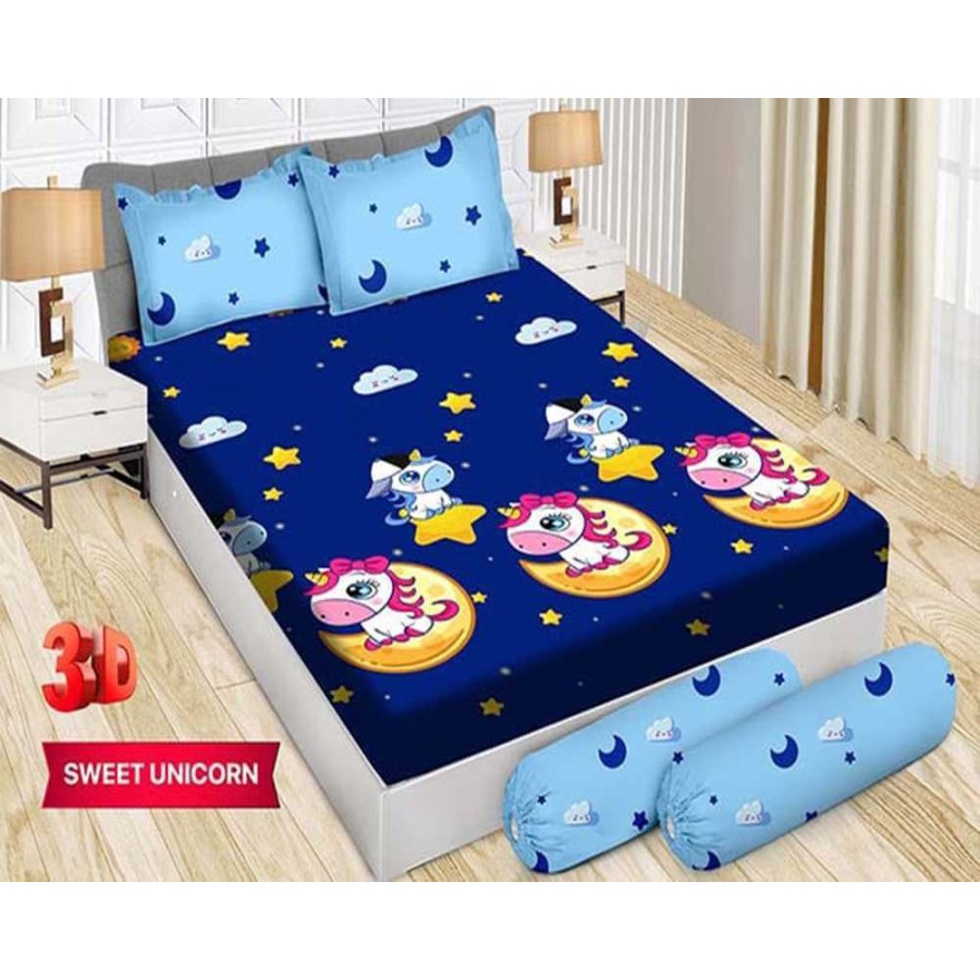 Sprei Flat Single BONITA (120x200) No3 Terlaris Sweet Unicorn