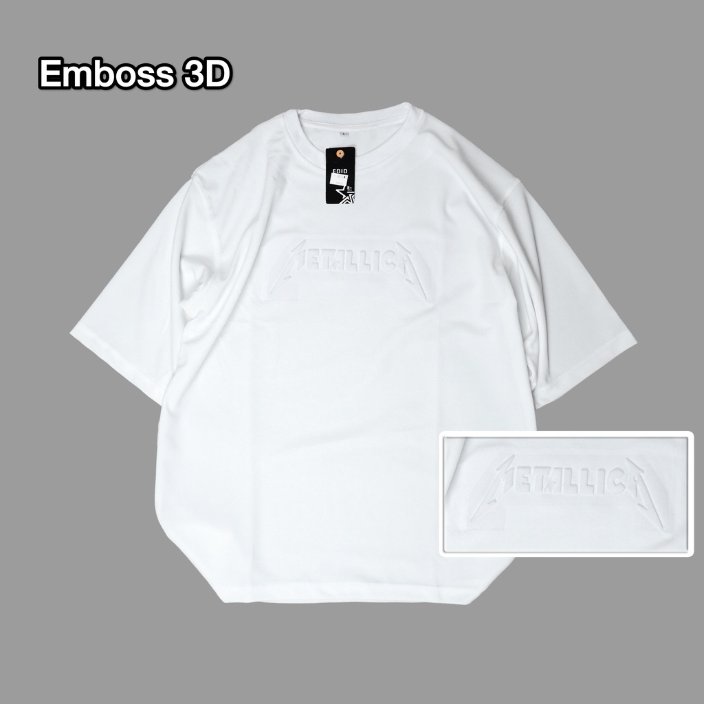 Amspro Baju Oversize Embos Atasan Pria Metalica