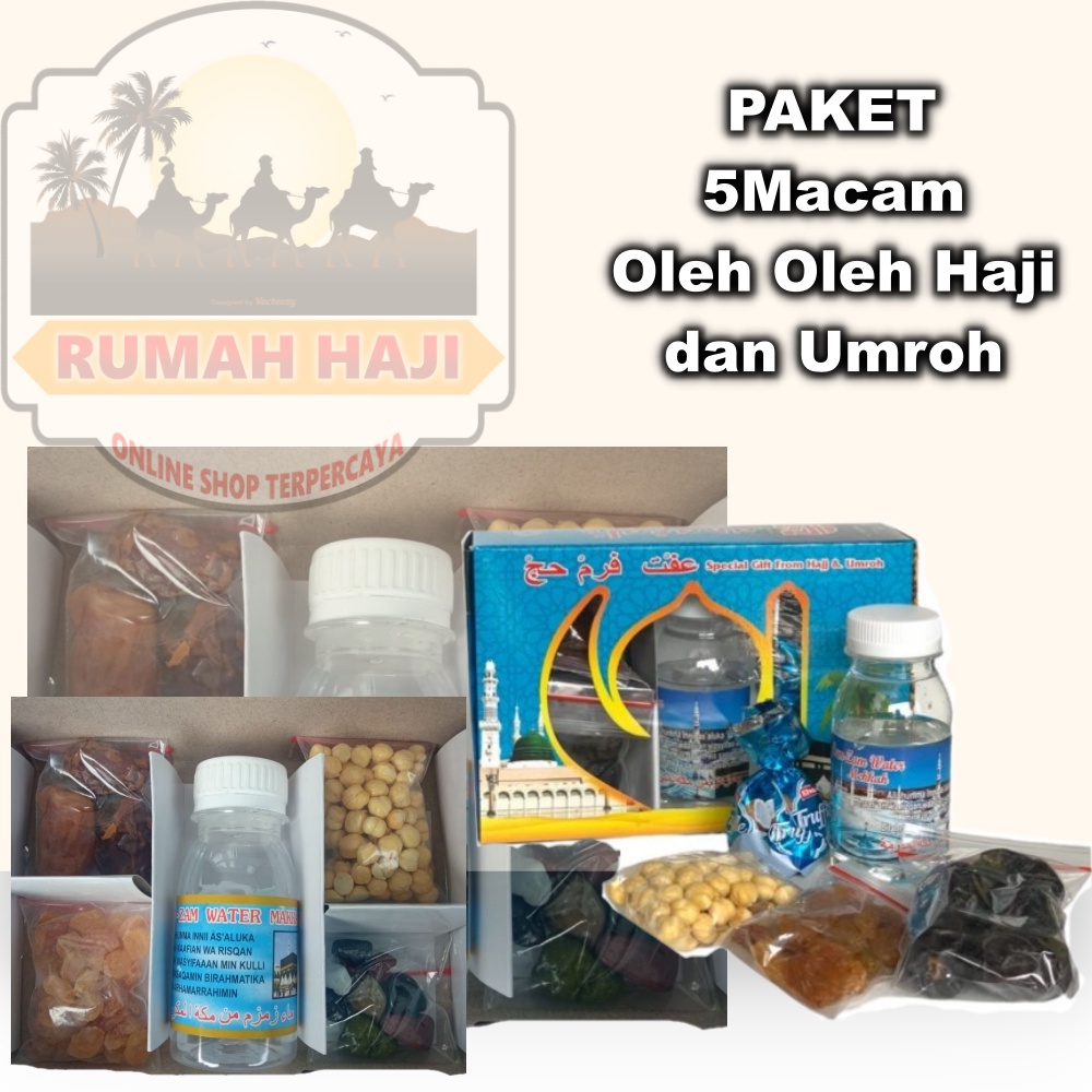 

Paket oleh oleh haji dan umroh kurma /kacang arab/kismis/air zam2/coklat