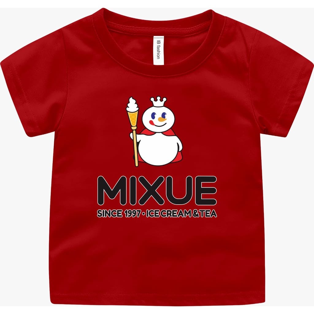 HKSTORE26 KAOS ATASAN ANAK2 LENGAN PENDEK/GAMBAR MIXUE/DIGITAL SABLON