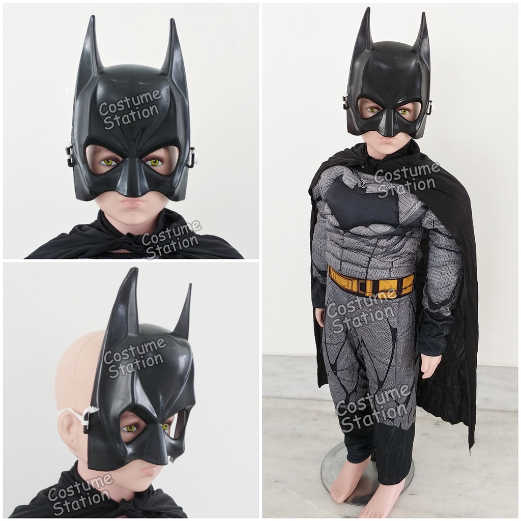 Kostum Superhero Batman / Costume Bat Man DC Justice League anak laki