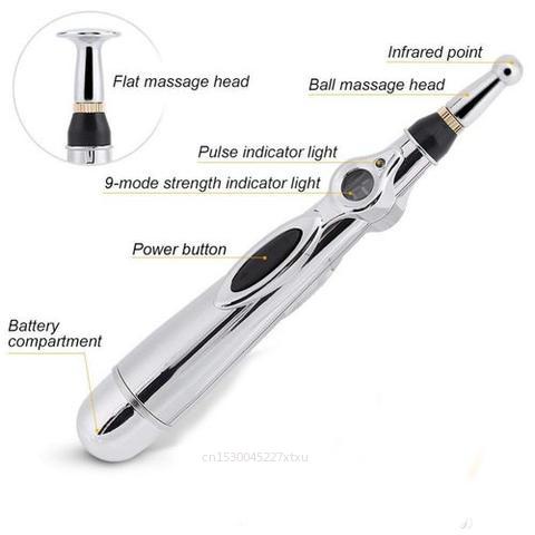 Alat Akupuntur Meridian Massage Pen - Alat Relaksasi Otot Saraf Alat Terapi Pen