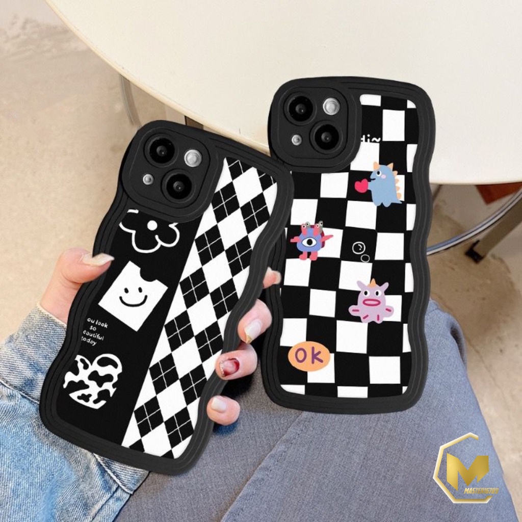 SS804 SOFTCASE TPU DIAMOND GRID FOR IPHONE 6 6+ 7 8 7+ 8+ X XS XR XS MAX 11 12 13 14 PRO MAX MA4133