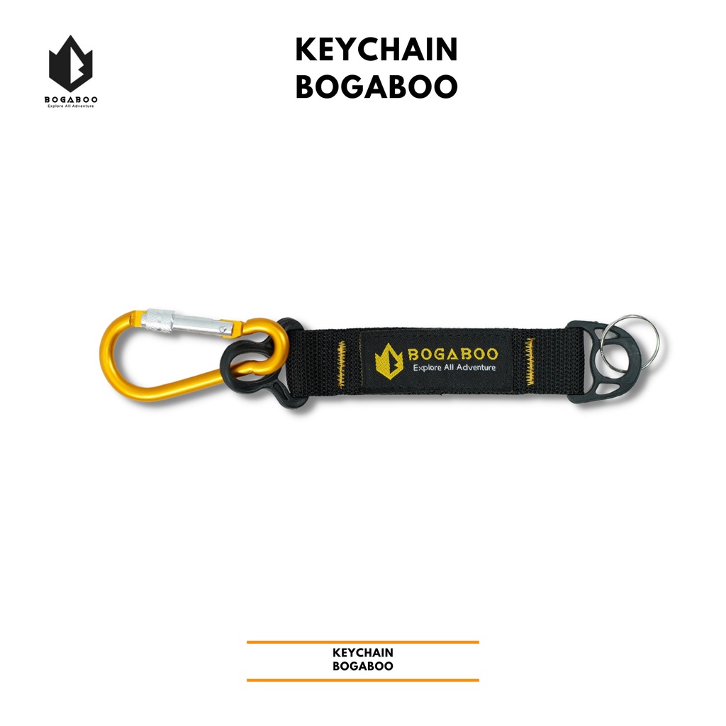 Gantungan Kunci Bogaboo - KEY CHAIN Carabiner - Gantungan Kunci Mobil Motor Sepeda Rumah  - Souvenir Aksesoris