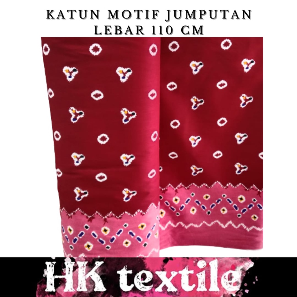 Kain Batik Katun Motif Jumputan Murah - Kain Batik Premium Halus Adem | Bahan Gamis Dress Blouse Hij