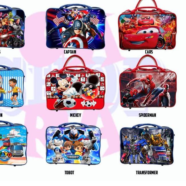 ✶ Tas travel bag karakter anak tas Koper besar karakter Selepang. ➧