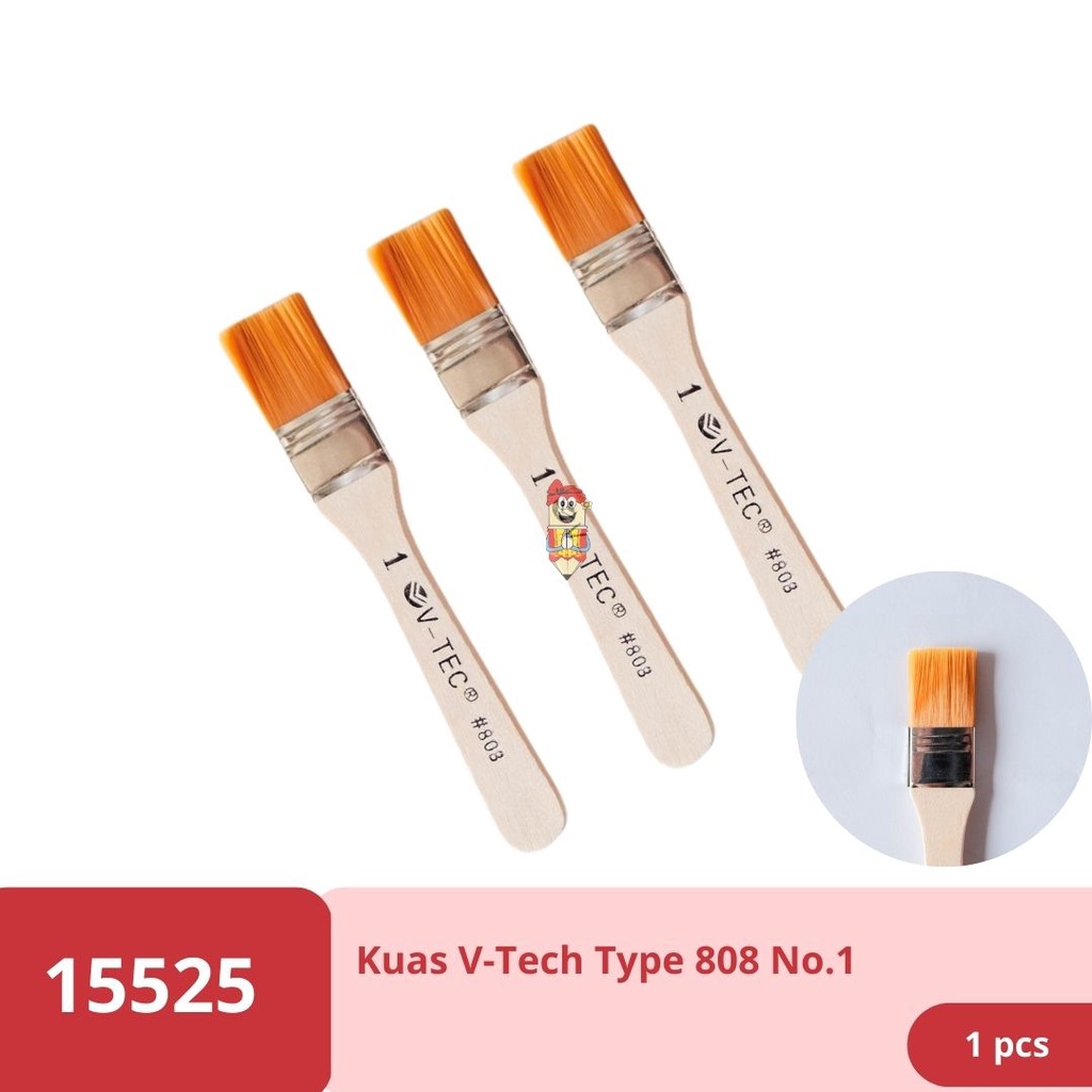 

Kuas Lukis / Pahat Brush V-TEC Type 808 no. 1 - 3