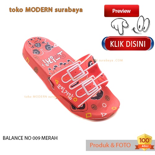 Sandal anak sandal slide  casual karet BALANCE NO 009