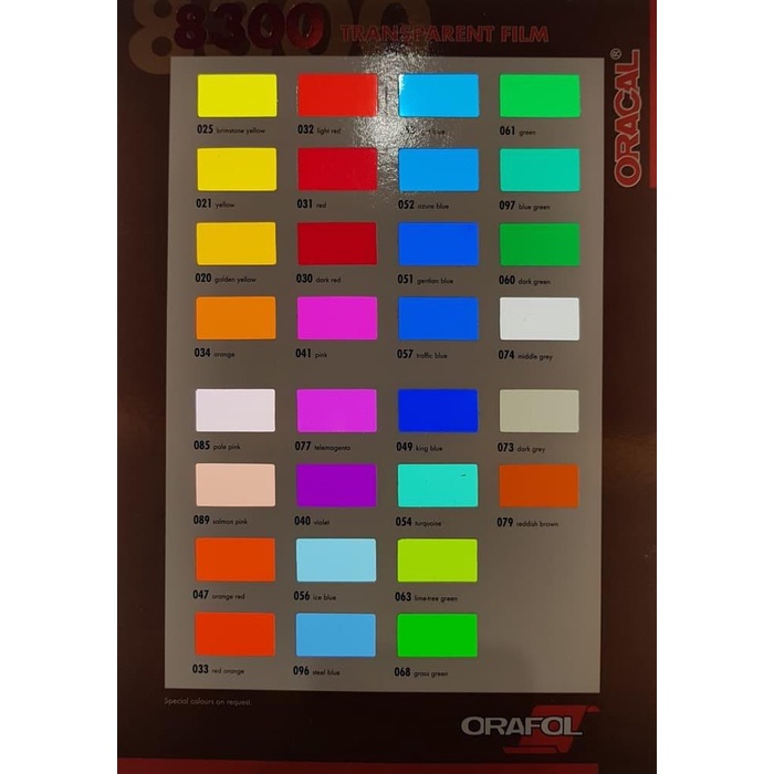 

Sticker ORACAL 8300 TRANSPARENT FILM