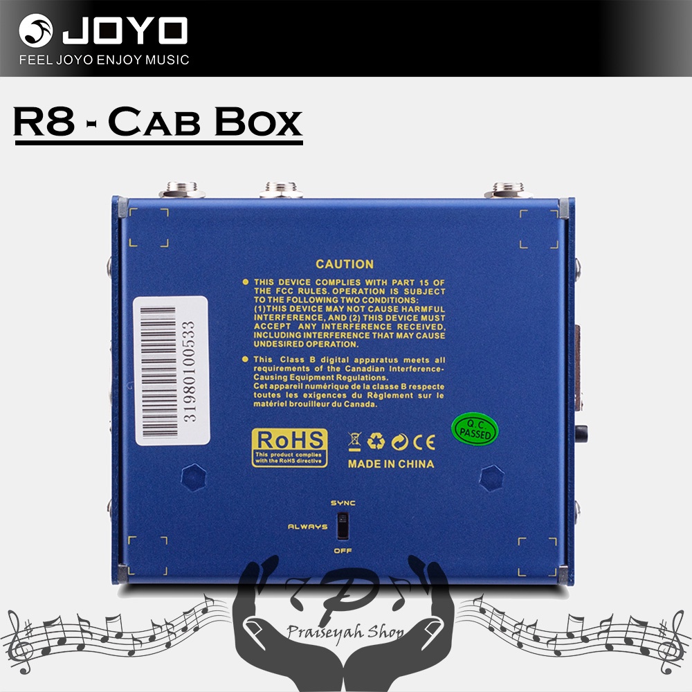 Joyo R08 Cab Box Pedal Efek Gitar Cabinet Simulator Original R-08