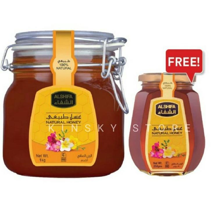 

☇ Al Shifa 1kg Free 250gr/Alshifa 1 kg Free 250 gr Natural Honey ♠