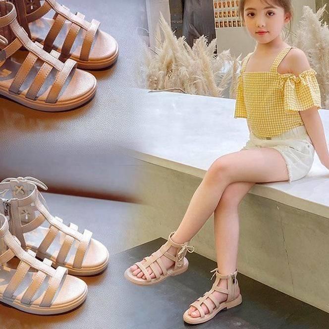 ➶ Svekes Sepatu Sandal Anak Perempuan Tali Pita Geliter K001 ♧