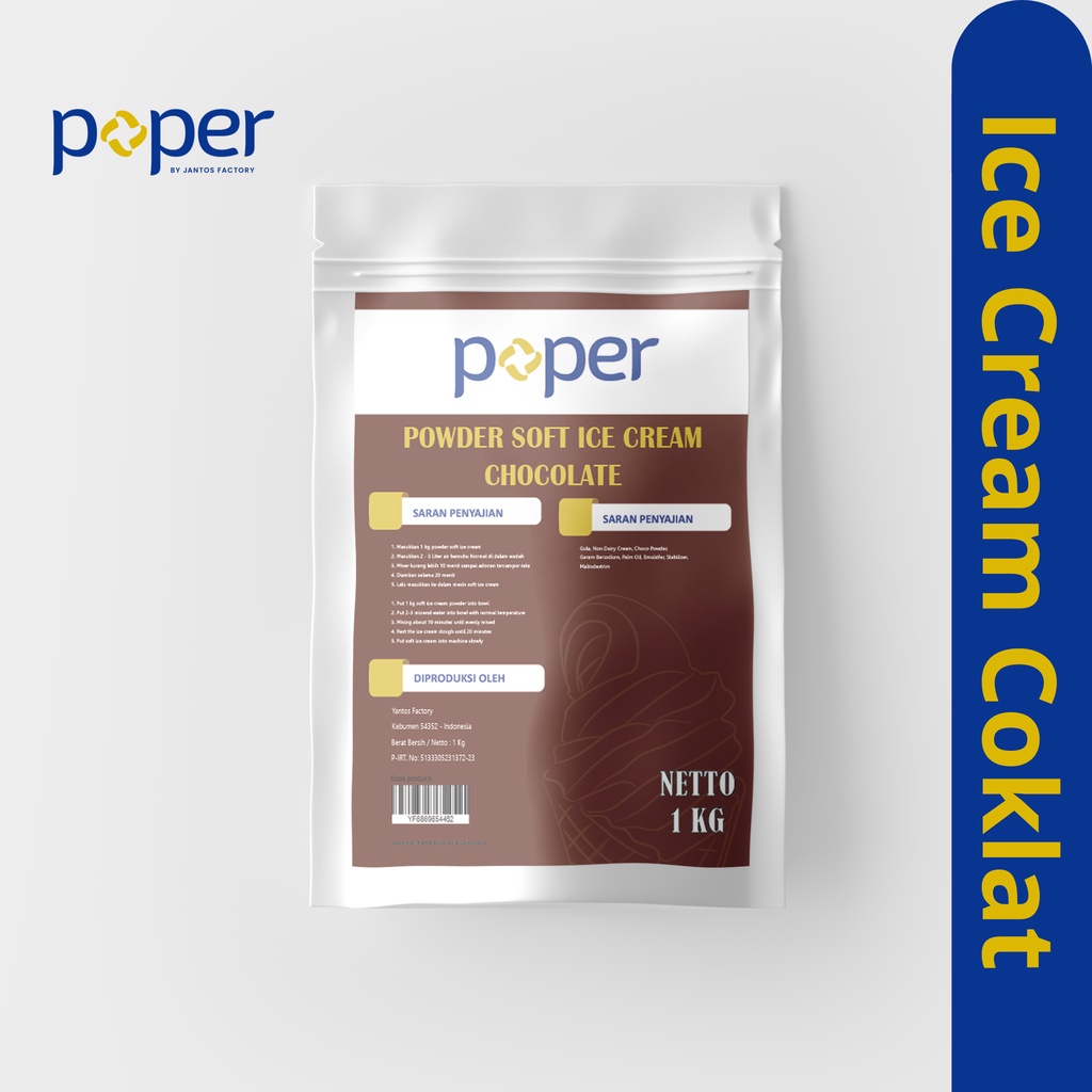 

Powder Soft Ice Cream Cokelat Ala Mixue Lembut Dan Kokoh Ukuran 1 KG | Bubuk Premium Es Krim Cone Dan Waffle