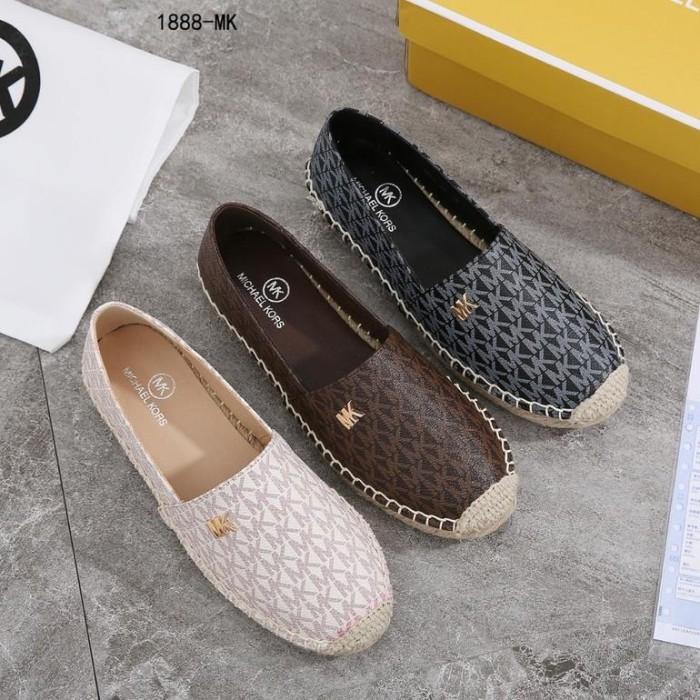 Terlaris Ready Sepatu Wanita Mk Michael Kors Espadrille Loafer Flat Shoes