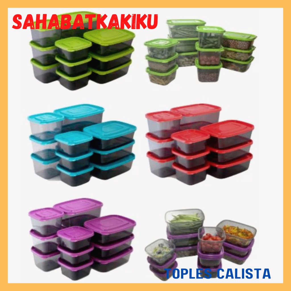 Toples Calista Sealware / Toples Calista Set Rumoi 12pcs / Tempat Penyimpanan Makanan Food Container