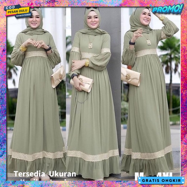 Baju Gamis Model Terbaru Gamis Wanita Games Moderen Gamis Terlari Vx179 Maxi Yuni Jumbo Xxl Coksu [ 